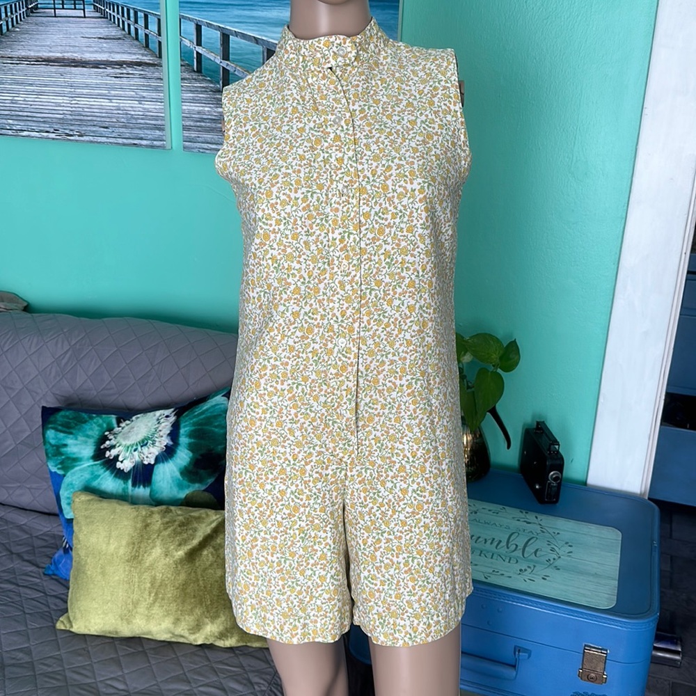 🌼1970’s Floral Romper🌼 - Picture 2 of 13